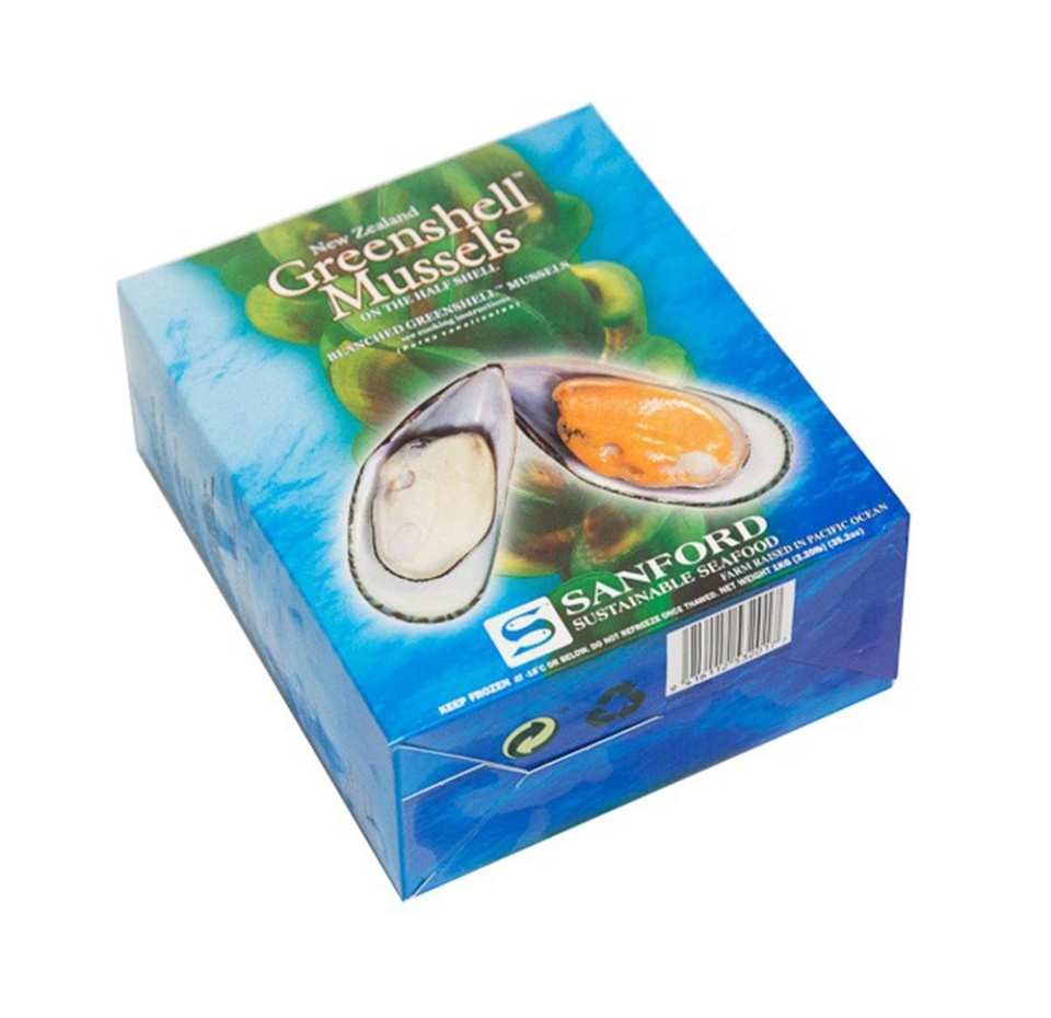 

Мидии Киви Seafood Line в половинах ракушки 1000 г, Новая Зеландия