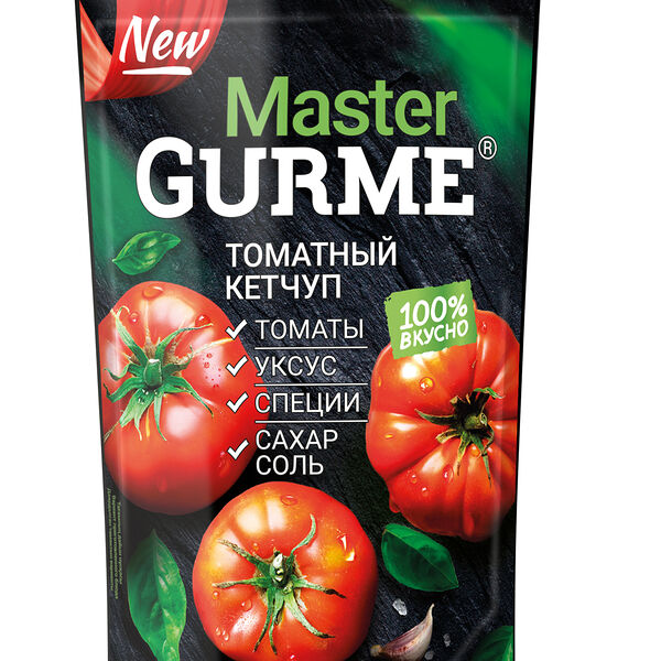 Кетчуп мастер гурме 300 г томатный дой-пак