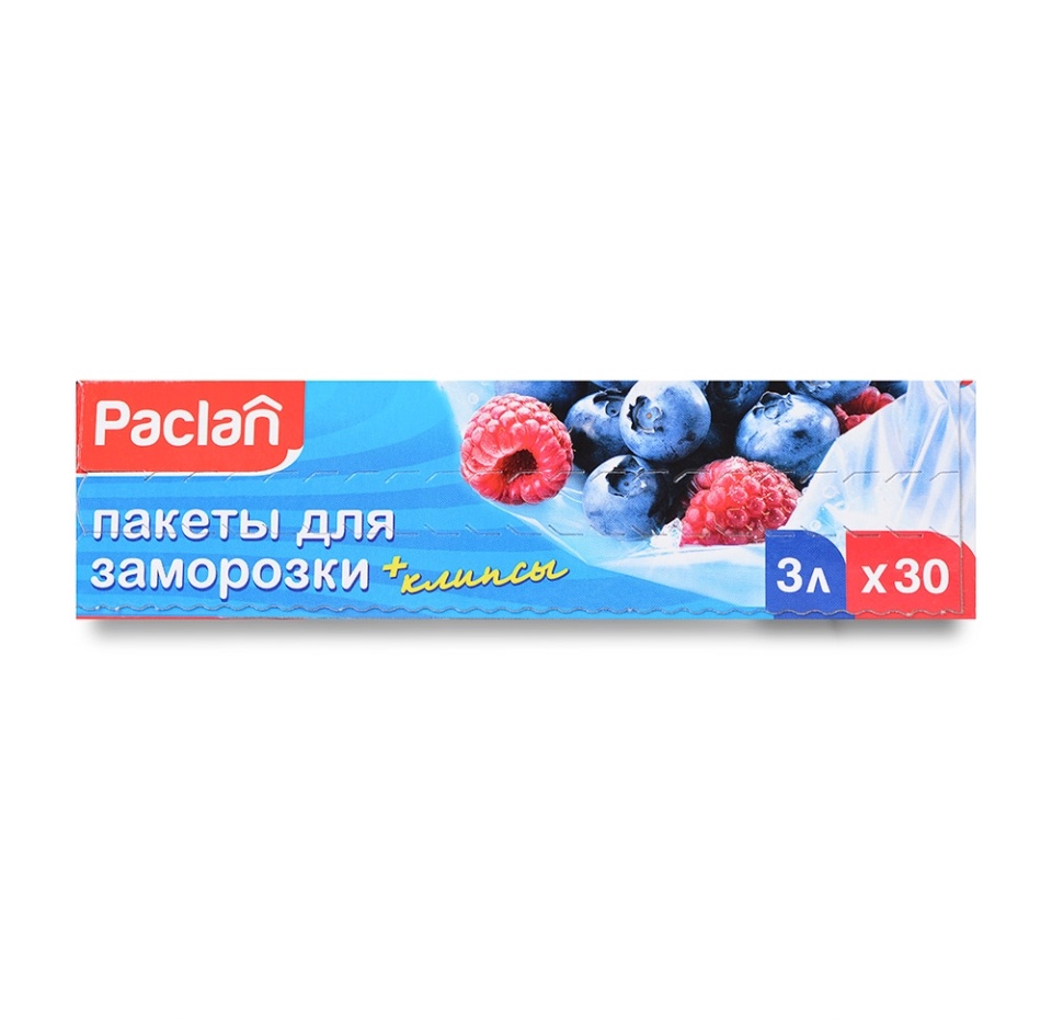 

Пакеты для заморозки Paclan 32х25 см 3 л x 30 шт.
