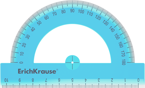 

Транспортир ERICH KRAUSE Standard 180 градусов 10см пластиковый, в ассортименте Арт. 52985