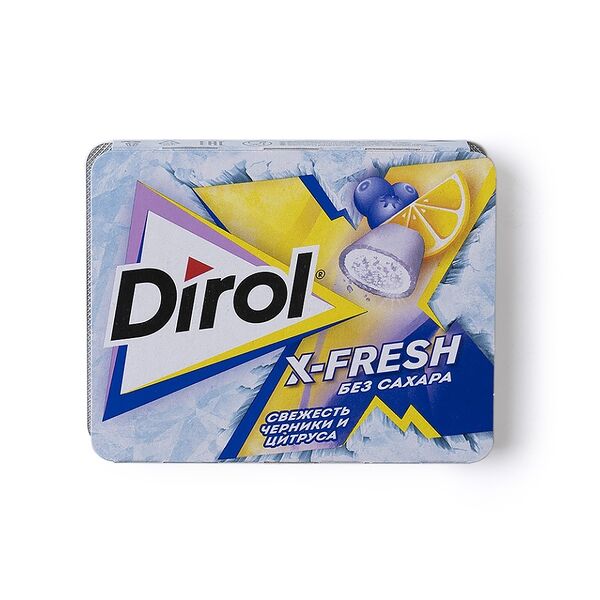 Жевательная резинка DIROL X-fresh Свежесть черники и цитруса
