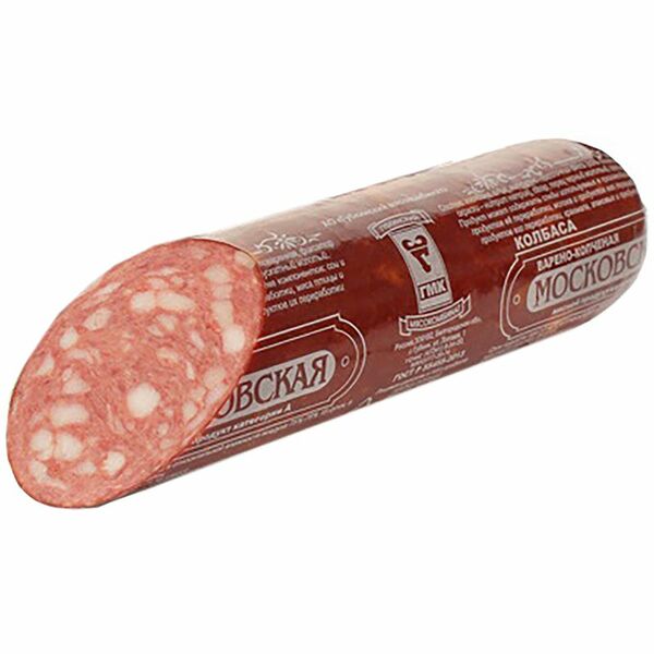 Колбаса варёно-копчёная Губкинский МК Московская высшего сорта