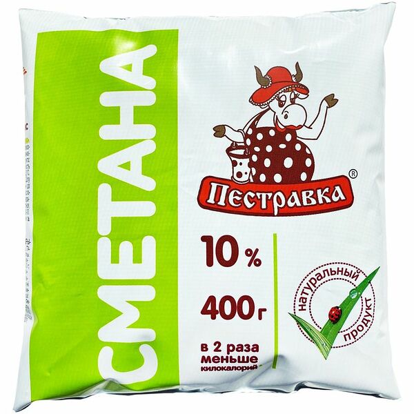 Сметана Пестравка 10%