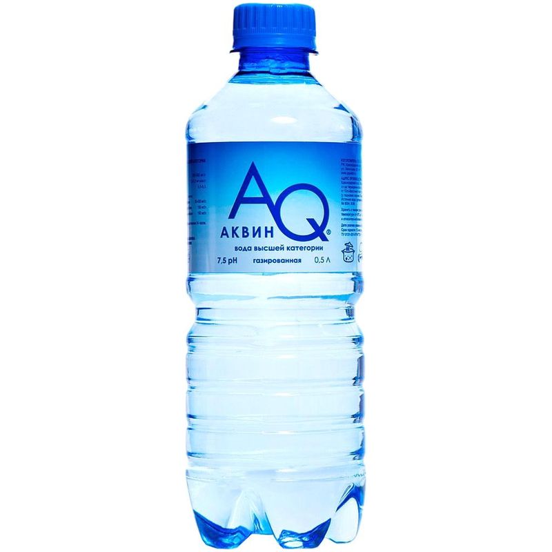 

Вода Аквин природная питьевая газированная 500 мл