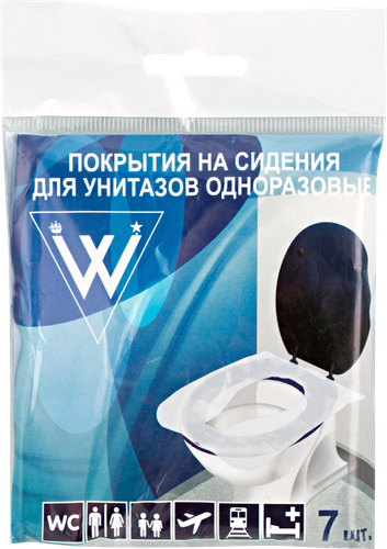 

Покрытия на сиденье унитаза одноразовые ПрофХозСнаб 7 шт.