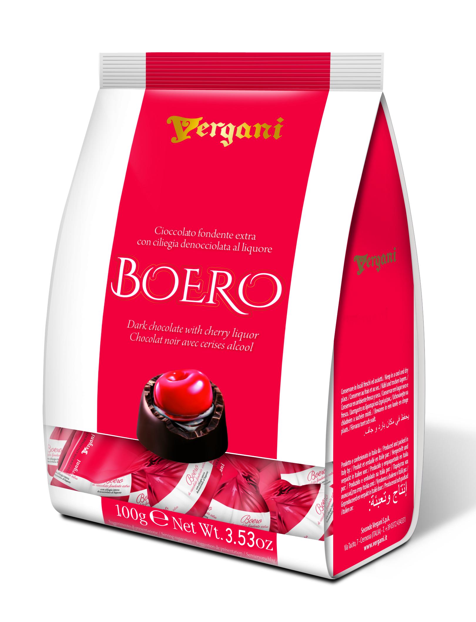 

Конфеты Vergani Boero Вишня в шоколаде 100 г Италия