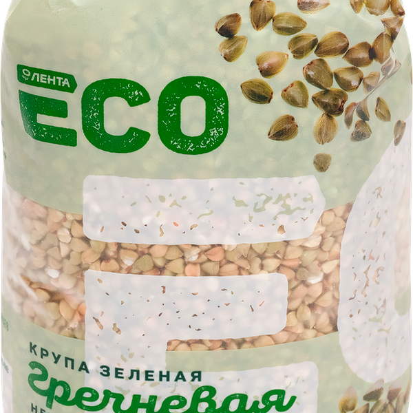 Крупа гречневая ЛЕНТА ECO зеленая