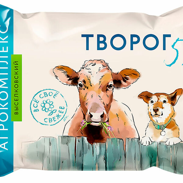 Творог Агрокомплекс зерненый 5%