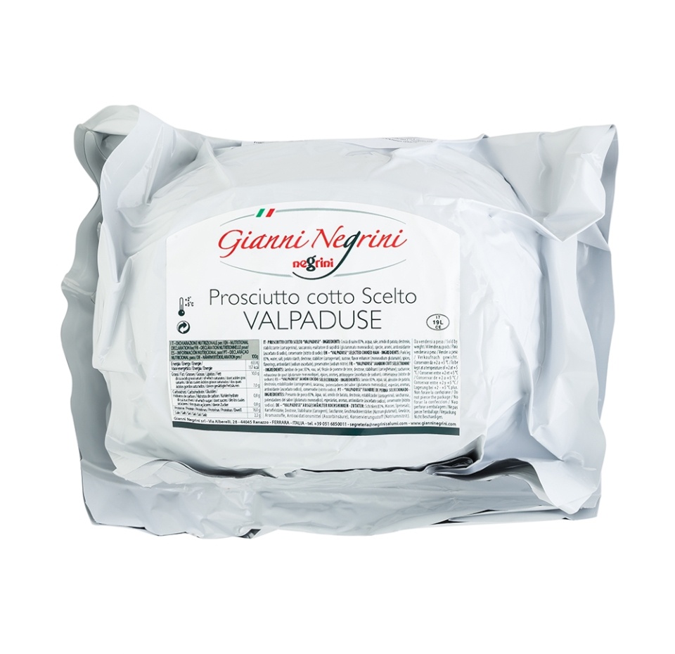 

Ветчина варёная Negrini Prosciutto cotto Scelto Valpaduse Gianni вес