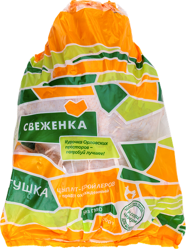 Тушка цыплят-бройлеров СВЕЖЕНКА 1 сорт охлажденная вес до 2.4кг