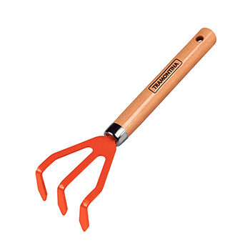 Культиватор Tramontina с 3-мя зубьями с деревянной ручкой, Бразилия