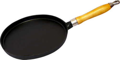 

Сковорода блинная MALLONY 22см чугун деревянная ручка Арт. 985028