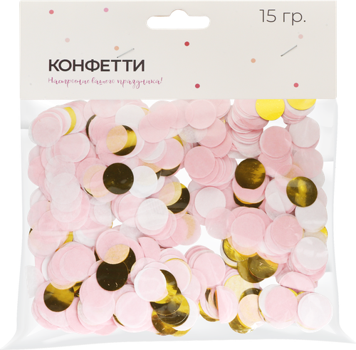 

Конфетти для праздника Pink Арт. БЛ15, 15 г