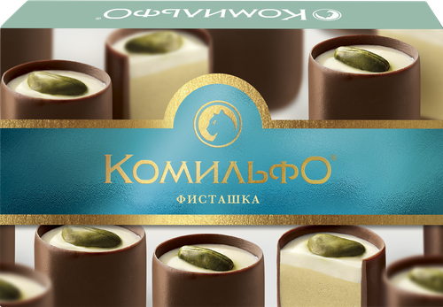 

Конфеты шоколадные Комильфо Фисташка с двухслойной начинкой 116 г