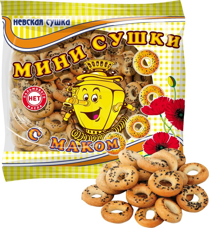 Купить Сушки Невская Сушка с маком мини по низкой цене с быстрой ...