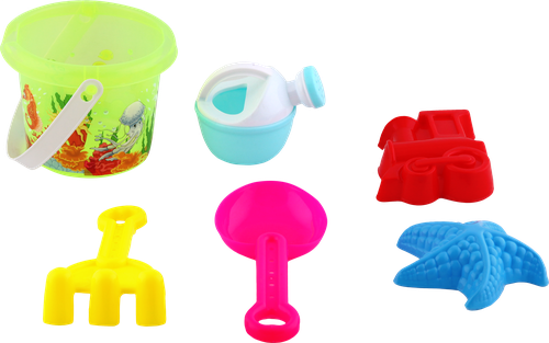 

Набор игровой для песка Bigga Ведерко с формочками, 6 предметов Арт. CB935088