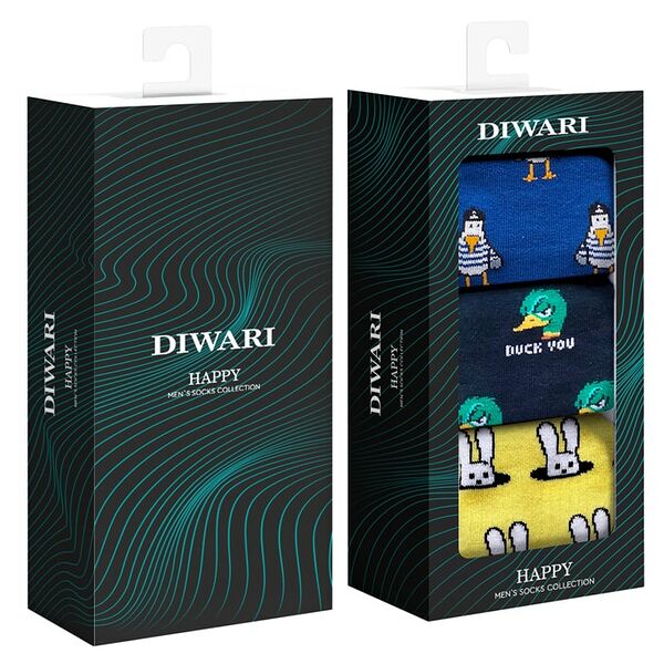 Носки мужские Diwari Happy Размер 44-45 3 пары