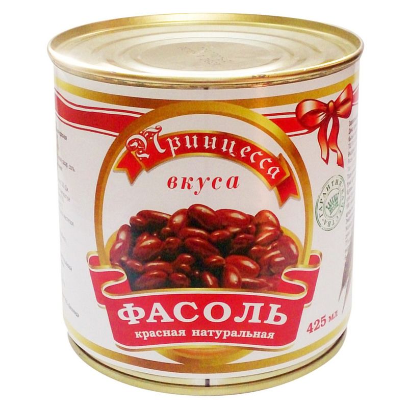 

Фасоль красная ПРИНЦЕССА ВКУСА в собственном соку