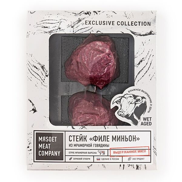 Стейк Филе-миньон Exclusive Collection Wet age mяsoet meat company 400г, Россия