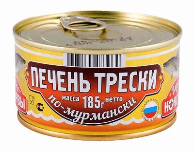 Печень трески по-мурмански Вкусные консервы