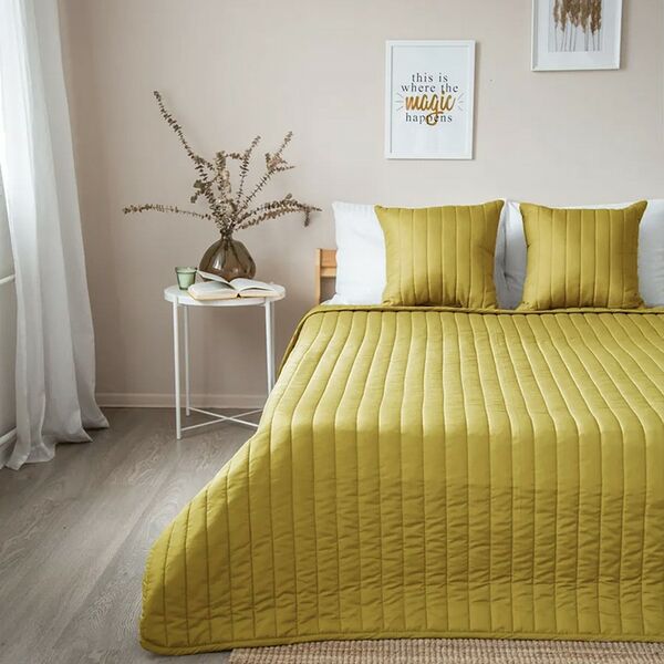 Покрывало Seasons Лимонный карри, 200х240 см, холкон