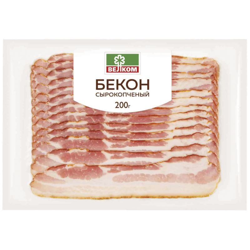 

Бекон Велком сырокопченый 200 г