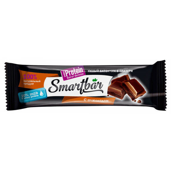 Протеиновый батончик Smartbar Protein в темной глазури с шоколадом, 40г
