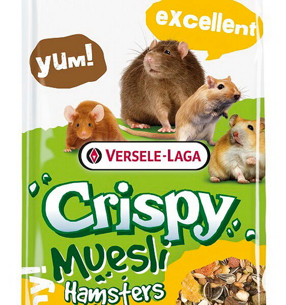 Crispy Muesli Hamsters & Co полноценный корм д/хомяков и других грызунов 400гр