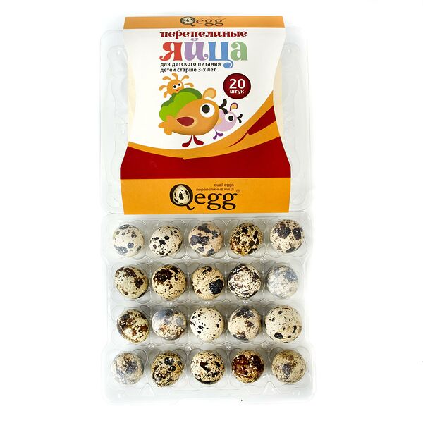 Яйцо перепелиное Qegg, 20 шт.