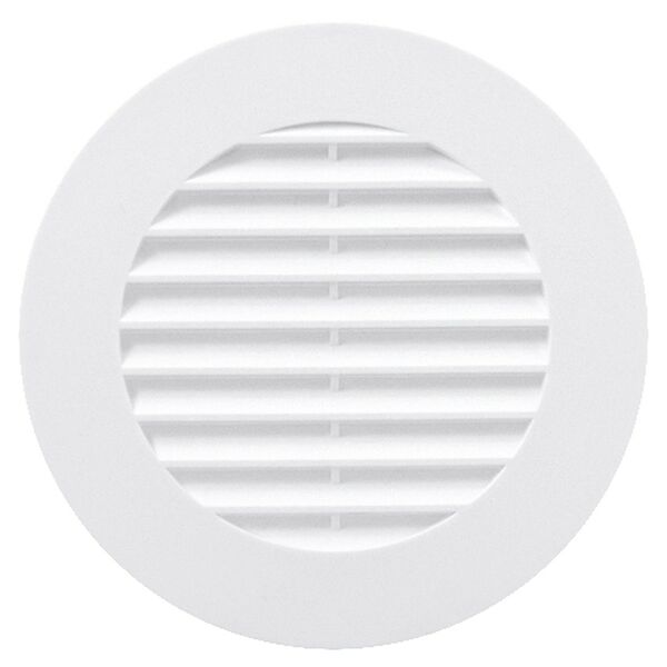 Решетка вентиляционная с фланцем, 125 мм