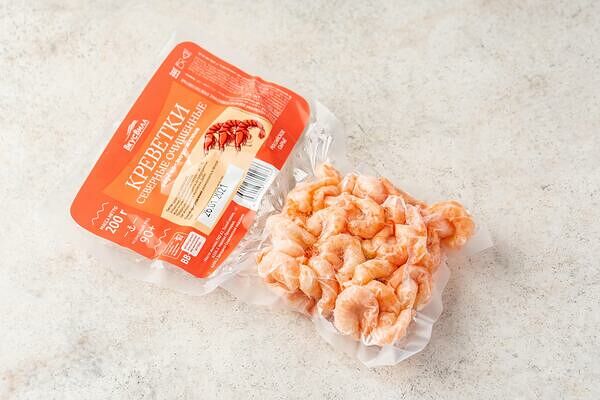 Креветки северные очищенные, 200 г(Продукт замороженный)