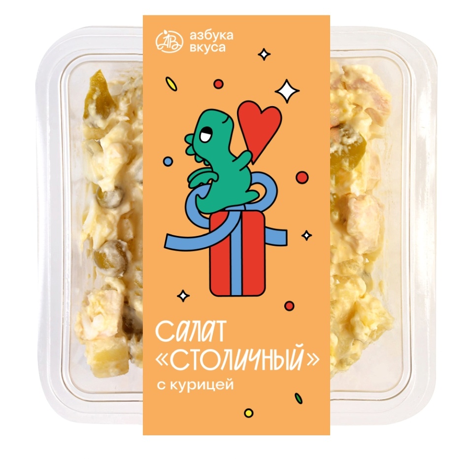 

Салат Уже Готово Азбука Вкуса Столичный с курицей 350 г