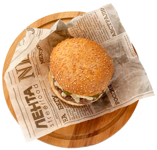 

Бургер ЛЕНТА FRESH с говядиной и горчицей, 205г