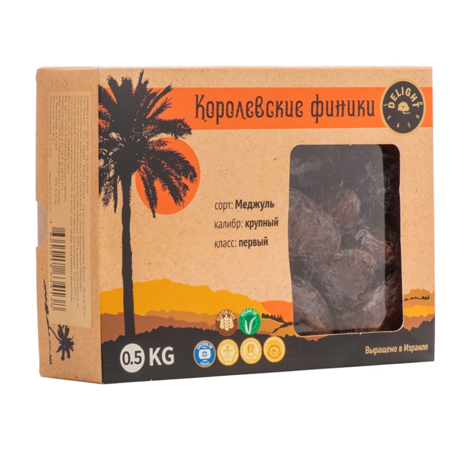 

Финики Delight Season Королевские Меджуль сушеные с косточкой, 500 г
