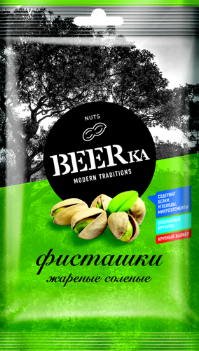 

Фисташки BEERka жареные соленые 80 г