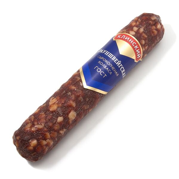Колбаса сырокопчёная Клинский Брауншвейгская вес
