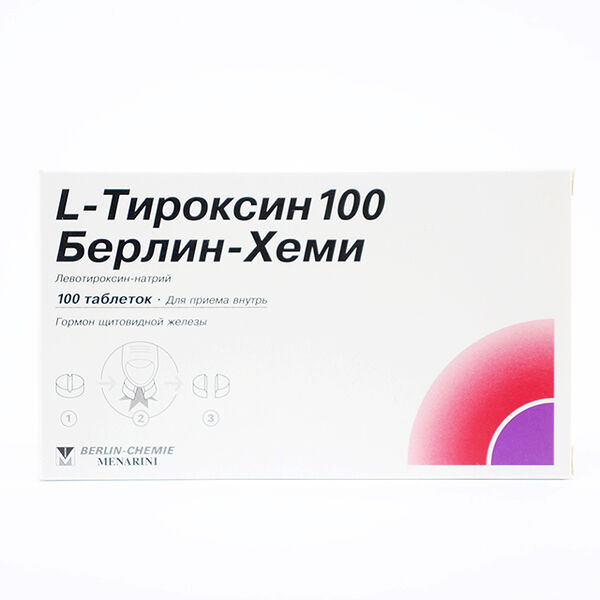 Л тироксин DHT 100мкг N100