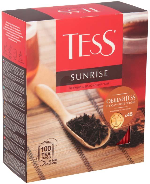

Чай черный Tess Sunrise 100пак