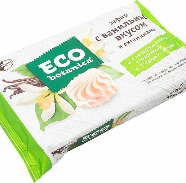 Зефир Eco botanica с витаминами ваниль, 250г