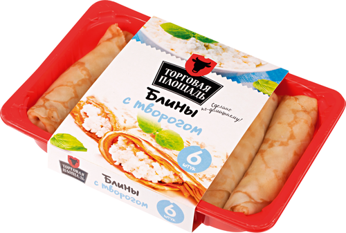 

Блинчики ТОРГОВАЯ ПЛОЩАДЬ с творогом, 420г