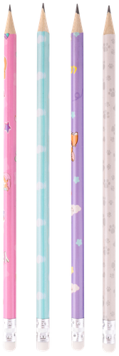 

Набор чернографитных карандашей Лента Kids Corgi, с ластиком 4 шт.