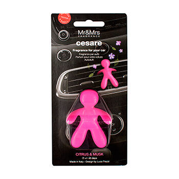 Ароматизатор для автомобиля Mr&Mrs Fragrance Cesare cistrus&musk фуксия Италия