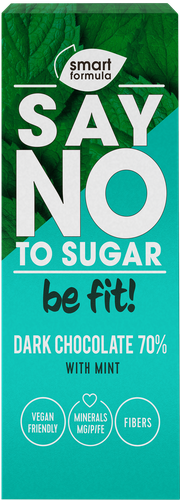 

Шоколад Smart Formula Dark With Mint горький с экстрактом мяты 90 г