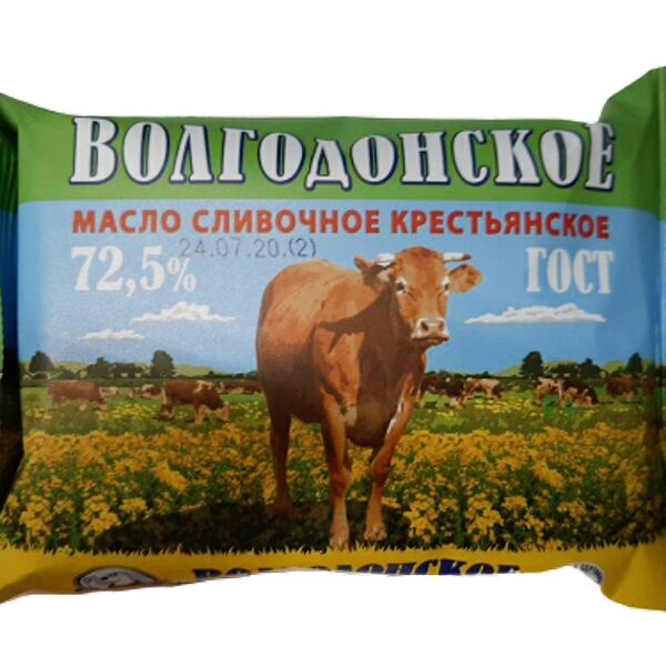 Масло сливочное Белый Медведь Крестьянское 72.5%, 180г