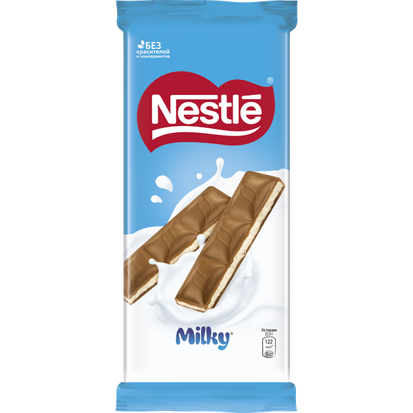 Шоколад молочный Nestle с молочной начинкой 90г