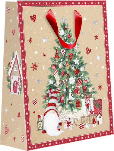 

Пакет подарочный Magic, крафт, с тиснением, 23х18х10см Арт. KMT-1, в ассортименте