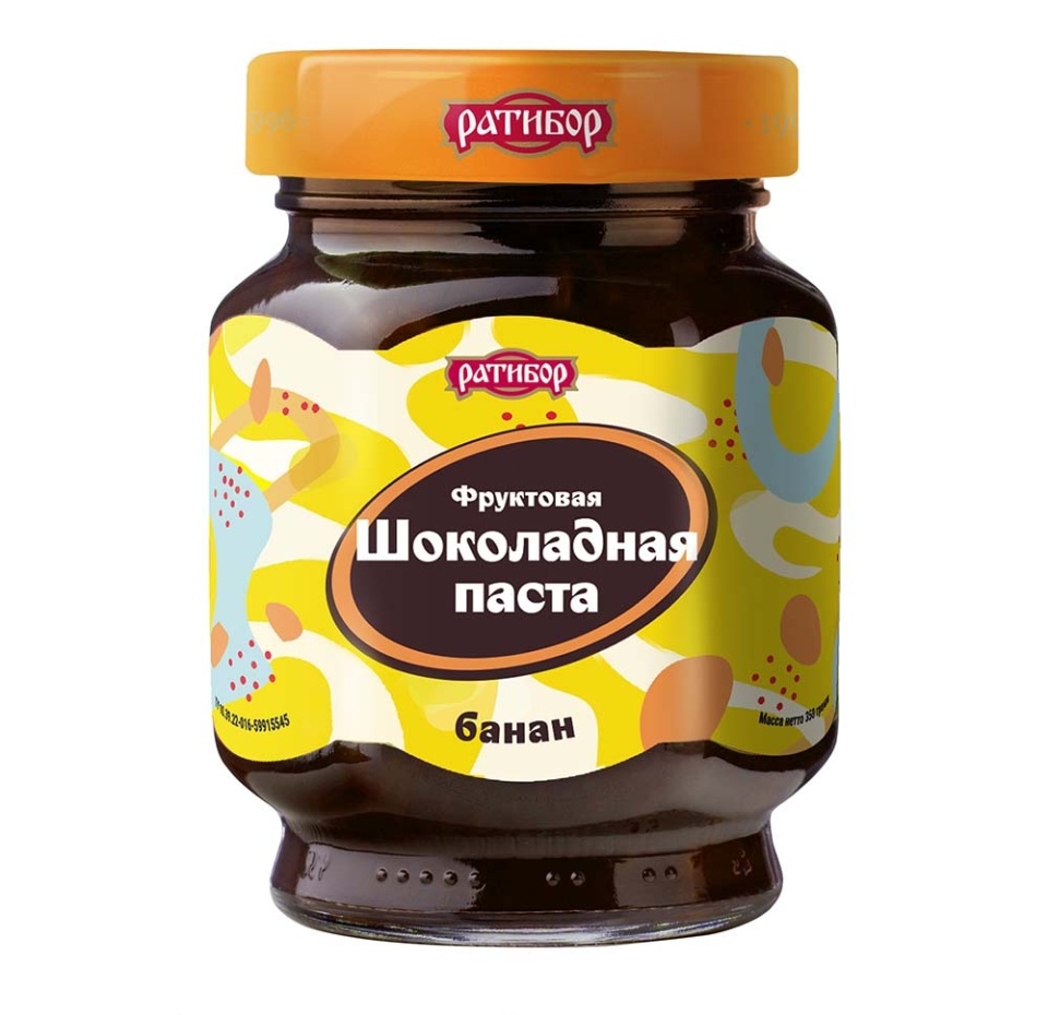 

Паста Ратибор паста шоколадная со вкусом банана 350 г, Россия
