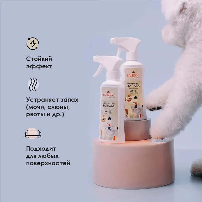 

Спрей Muzzle Нейтрализатор запаха животных 250 мл