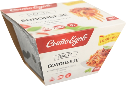 

Паста Болоньезе Сытоедов в томатно-мясном соусе с сыром 300 г