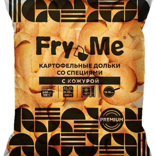 Дольки картофельные Fry Me со специями и кожурой 2.5кг
